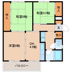 学研奈良登美ケ丘駅 徒歩15分 5階の物件間取画像